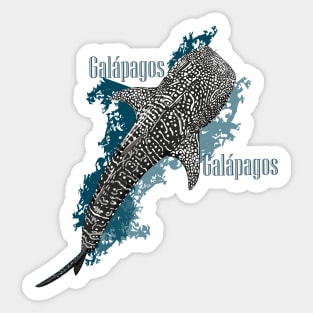 Tiburón Ballena Islas Galápagos Sticker